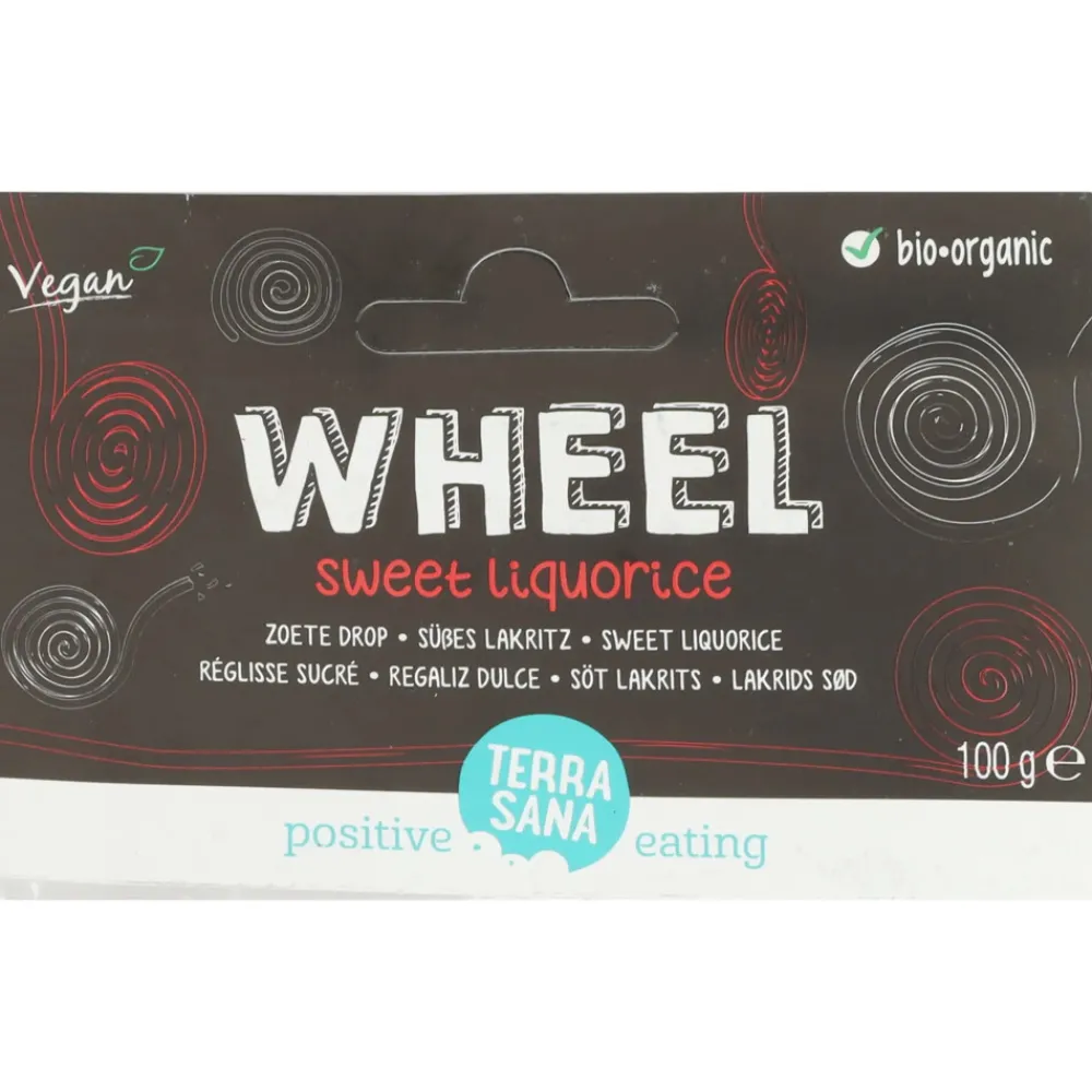 Snoep<Terrasana 6x Drop Zoet Wheel 100 gr