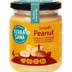 2x Pindakaas Fijn Biologisch 250 gr^Terrasana