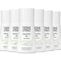 6x Anti-Transpirant Extra Dry Zen White Lotus Spray 75 ml^Therme Online