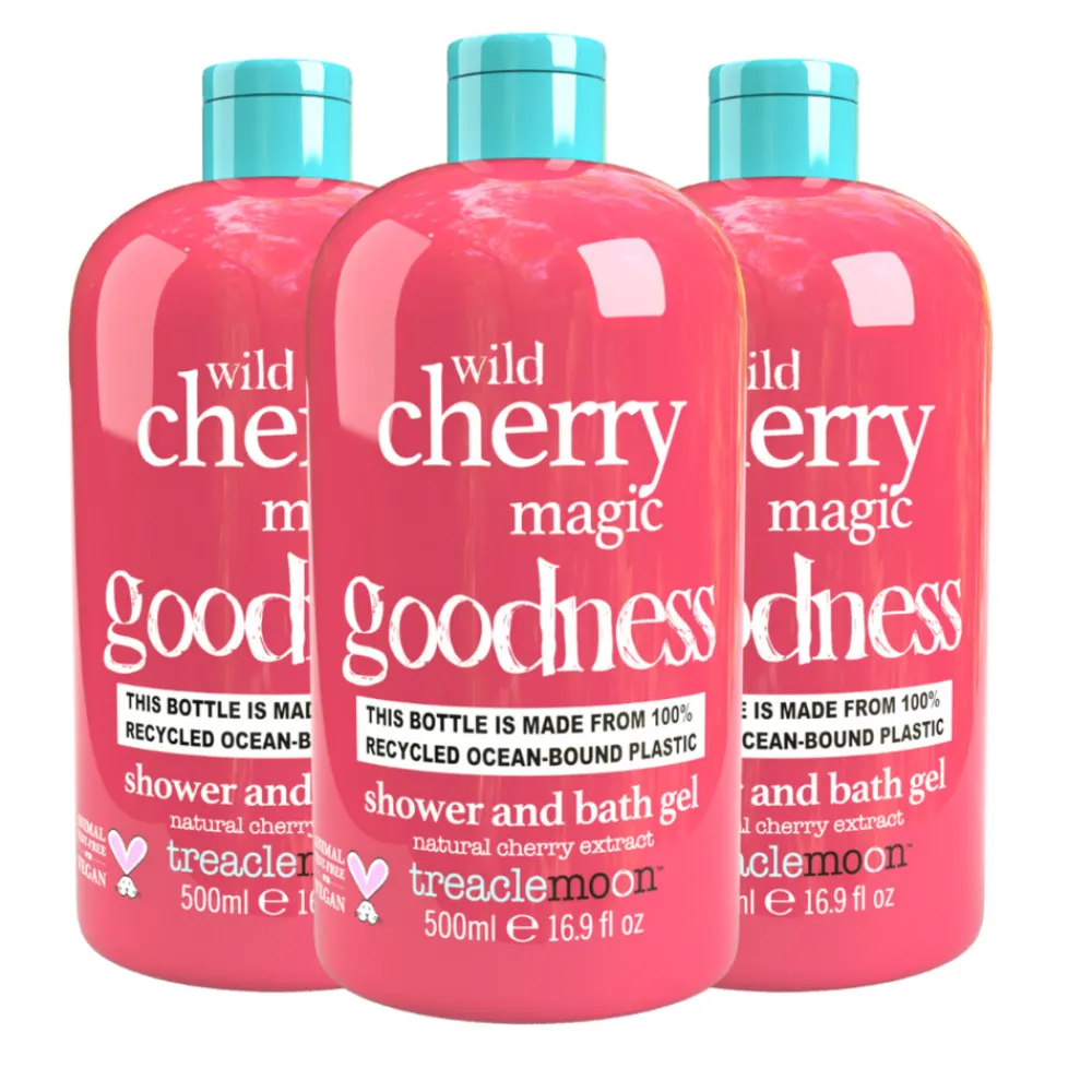 Sale 3x Wild Cherry Magic Bad en Douchegel 500 ml Bad & Douche