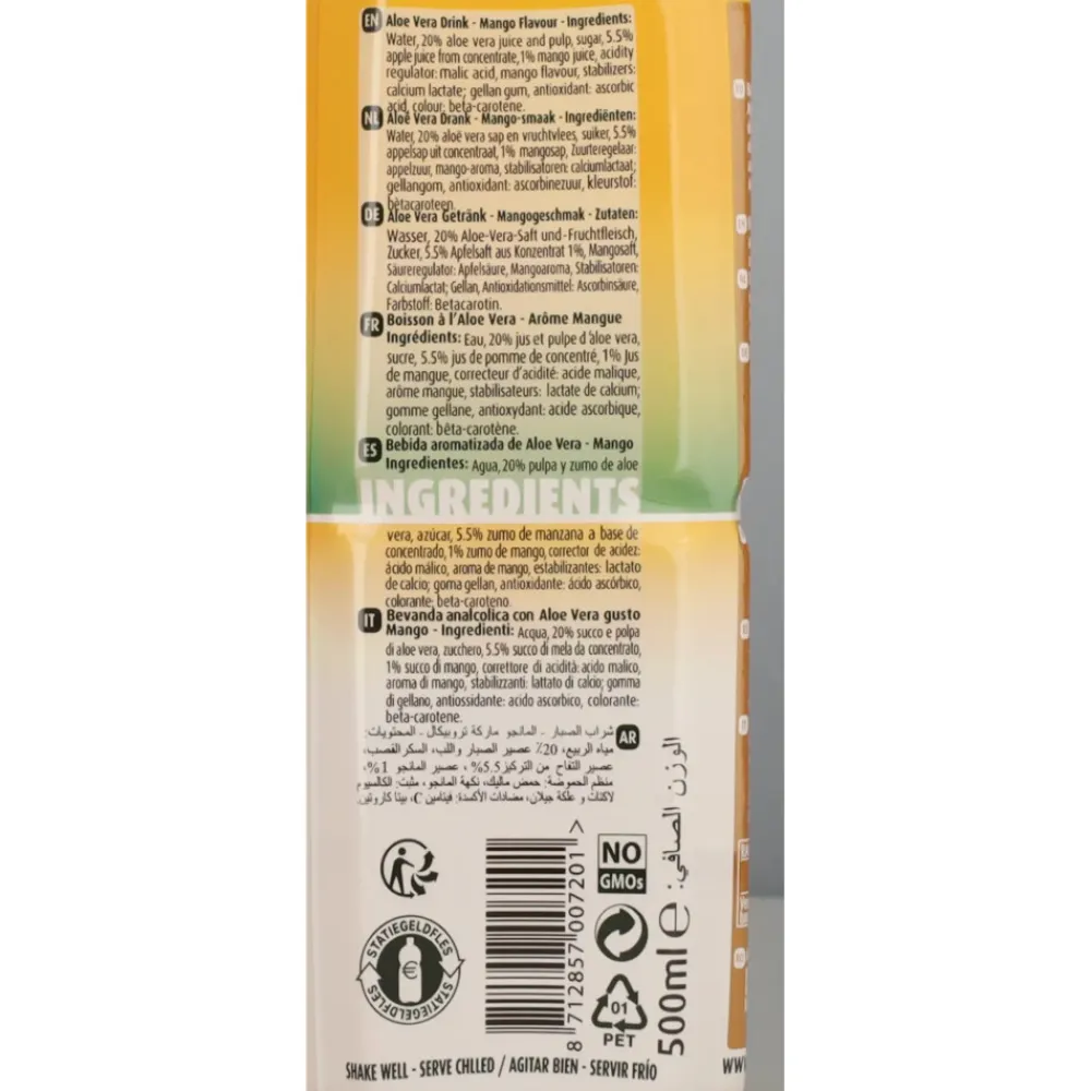 Dranken<Tropical 5x Aloe Vera Drink Mango 500 ml