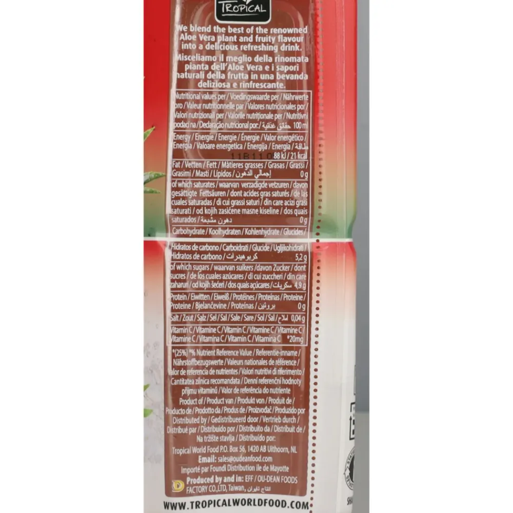 Clearance 5x Aloe Vera Drink Aardbei 500 ml Dranken