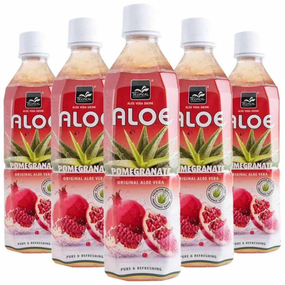 5x Aloe Vera Drink Granaatappel 500 ml^Tropical Hot