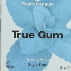 3x Strong Mint Sugarfree 21 gr^True Gum Hot