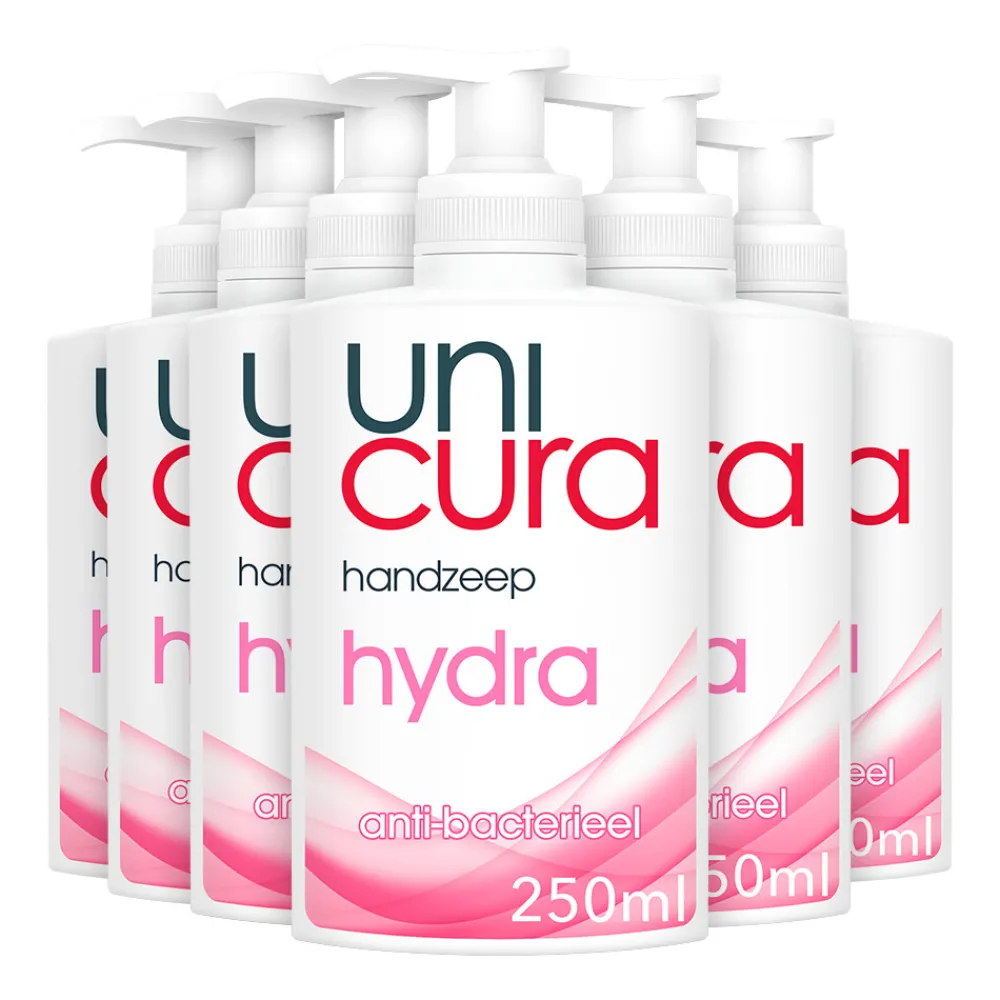 6x Vloeibare Handzeep Hydra 250 ml^Unicura Clearance