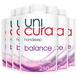 Handverzorging<Unicura 6x Vloeibare Handzeep Navulling Balans 250 ml