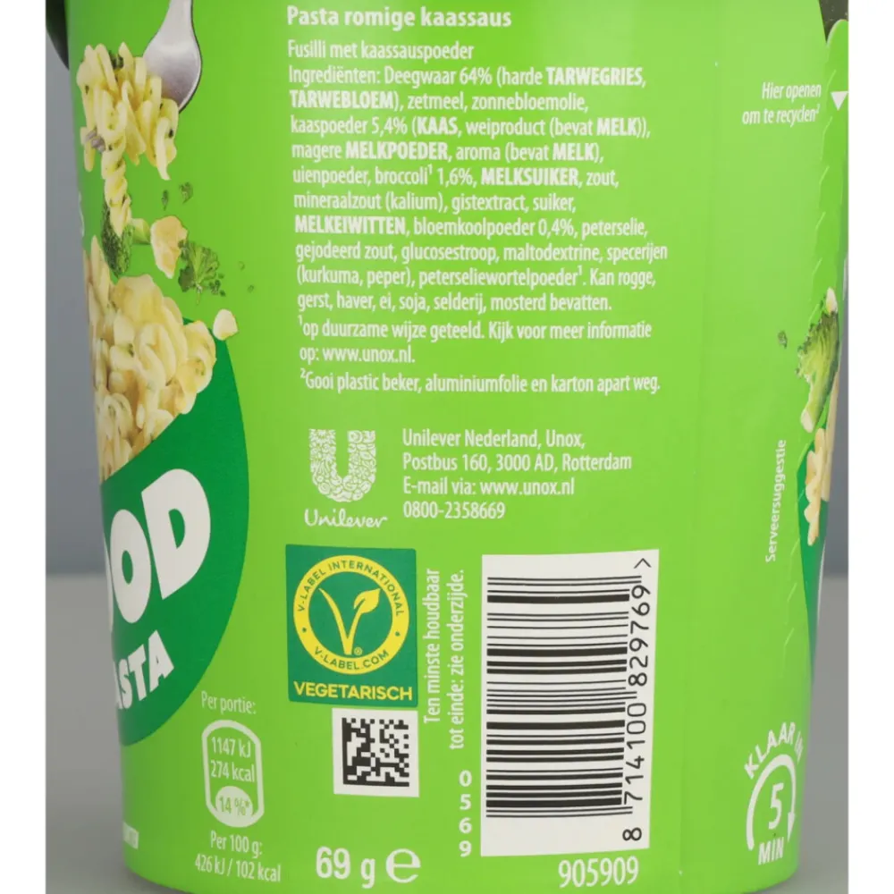 Pasta, Rijst & Wraps<Unox 8x Good Pasta Romige Kaassaus 69 gr