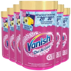 6x Oxi Action Wasbooster Poeder 1410 gr^Vanish Hot