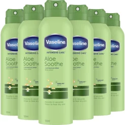 6x Bodylotion Spray Aloe Soothe 190 ml^Vaseline Outlet
