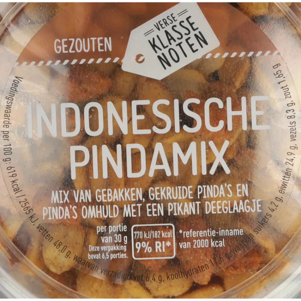 6x Indonesische Pindamix 200 gr^Verse Klassenoten Hot