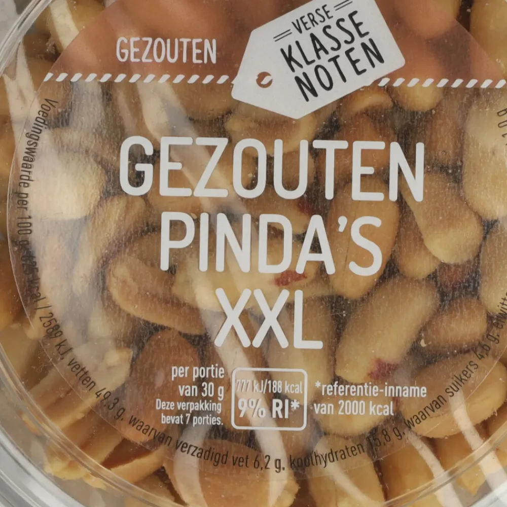 6x Pinda's XXL Gezouten 210 gr^Verse Klassenoten New