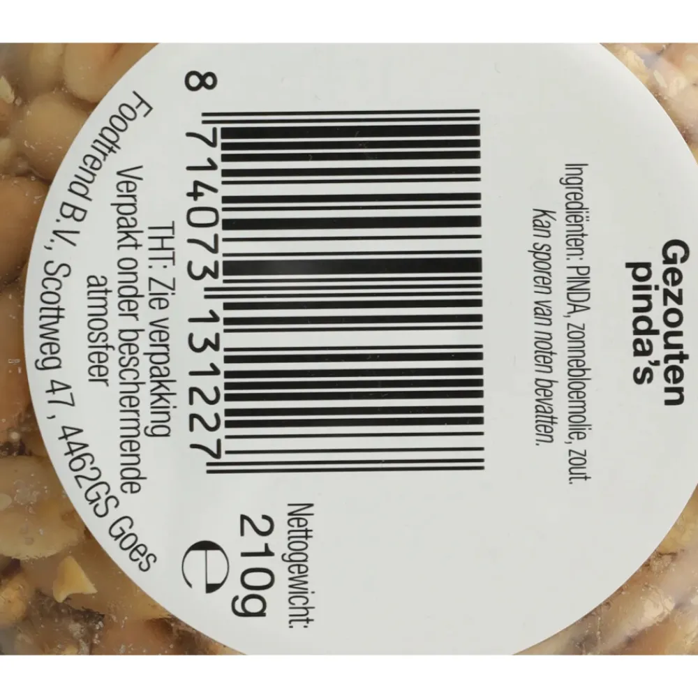 6x Pinda's XXL Gezouten 210 gr^Verse Klassenoten New