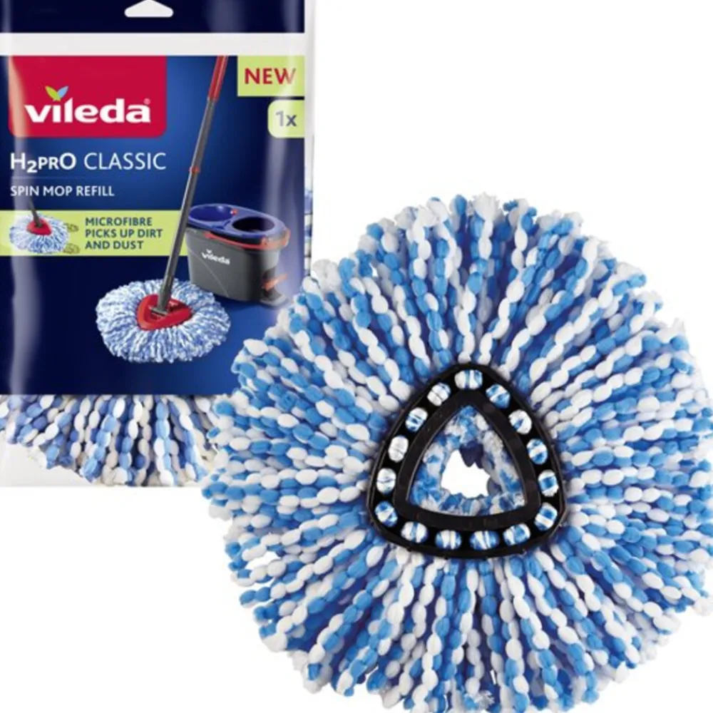 Dweilen<Vileda 6x H2Pro Spin Mop Vervanging