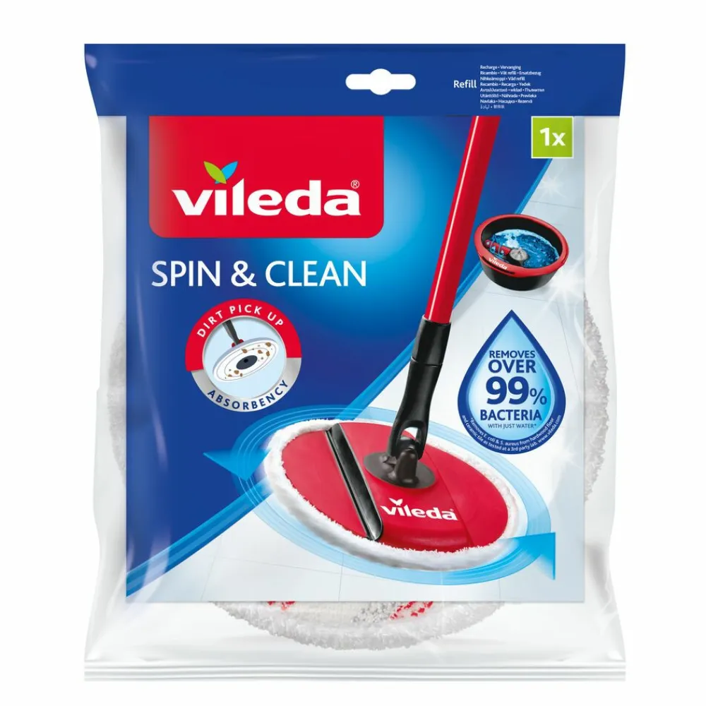 8x Spin & Clean - Vervanging Wit en Rood^Vileda Sale