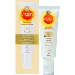 2x Zonnebrand Face Fluid SPF 30 50 ml^Vision Discount