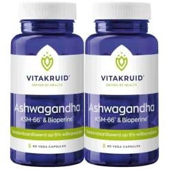 Discount 2x Ashwagandha Ksm 60 vegacapsules Rustgevend & Slapen