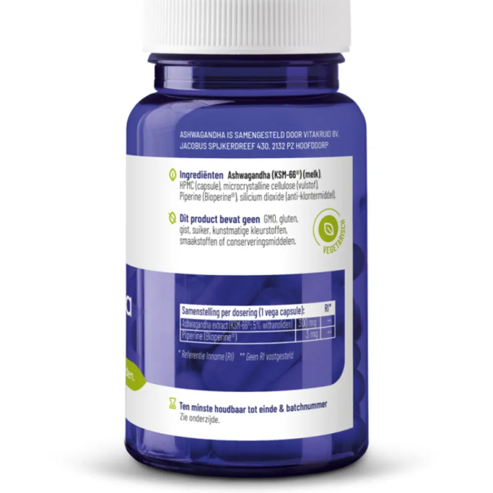 Discount 2x Ashwagandha Ksm 60 vegacapsules Rustgevend & Slapen