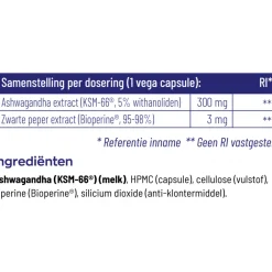 Discount 2x Ashwagandha Ksm 60 vegacapsules Rustgevend & Slapen