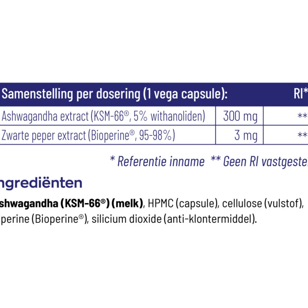 Discount 2x Ashwagandha Ksm 60 vegacapsules Rustgevend & Slapen