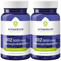 Best 2x B12 Adenosyl 5000 Mcg 60 tabletten Vitaminen
