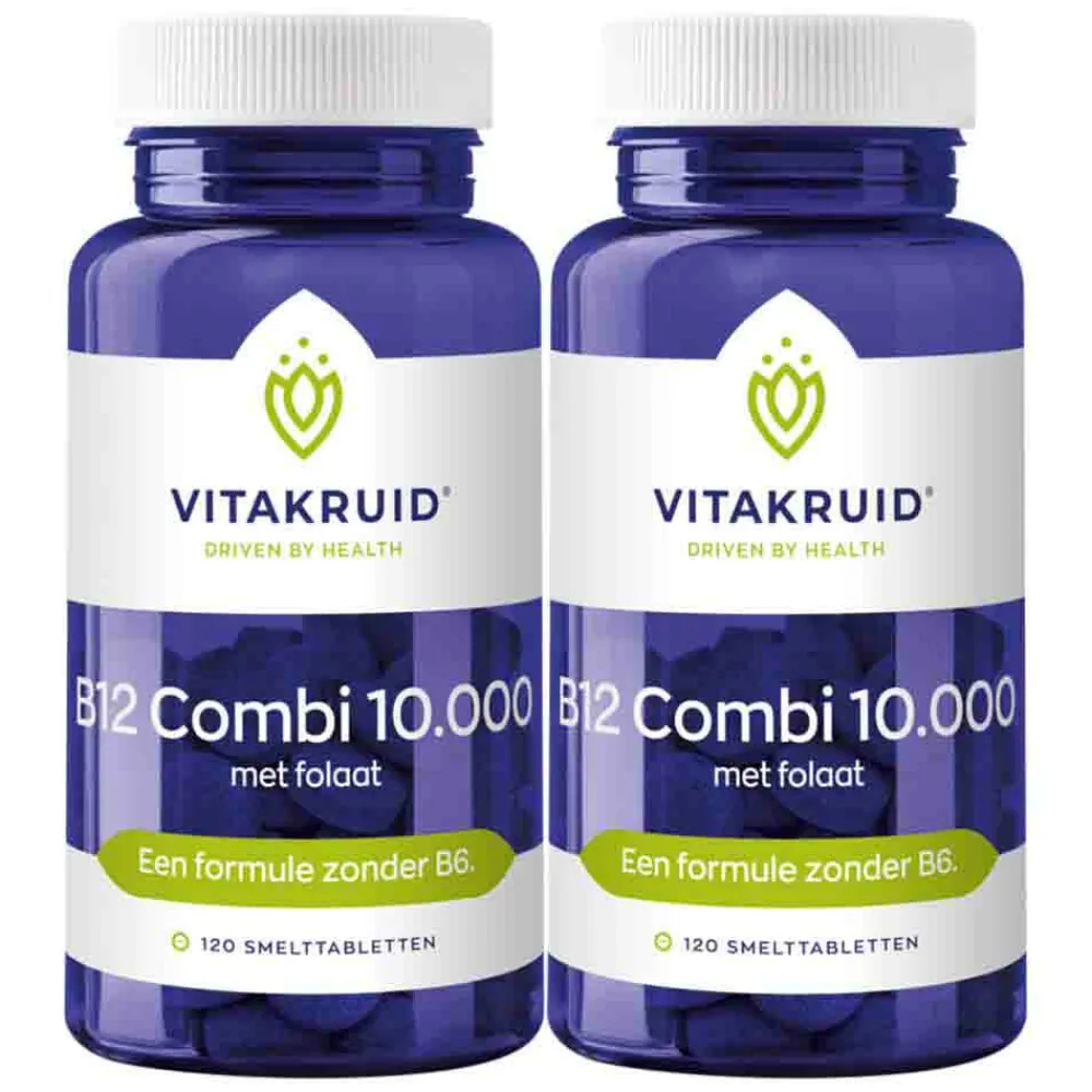 2x B12 Combi 10.000 120 tabletten Vitaminen