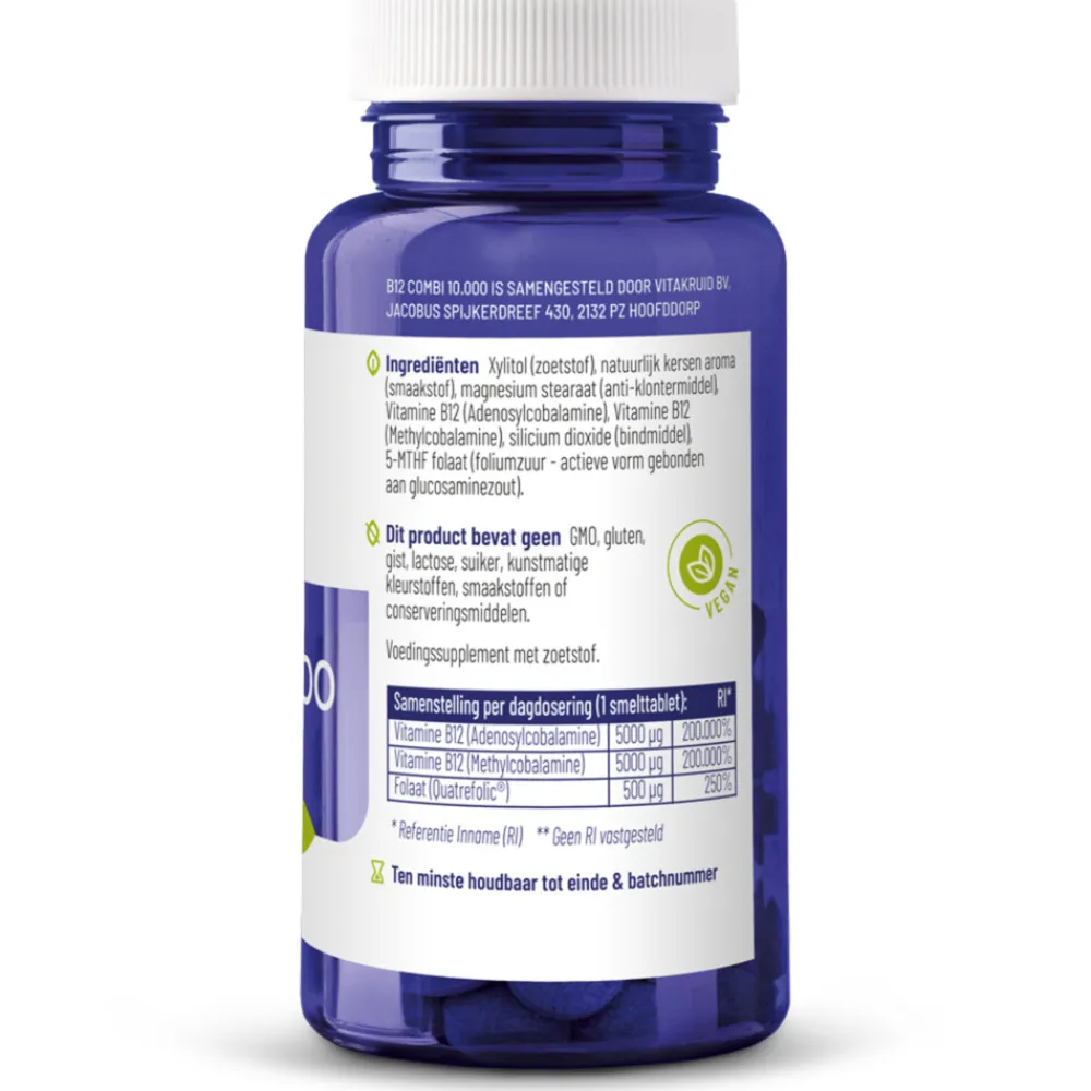 2x B12 Combi 10.000 120 tabletten Vitaminen