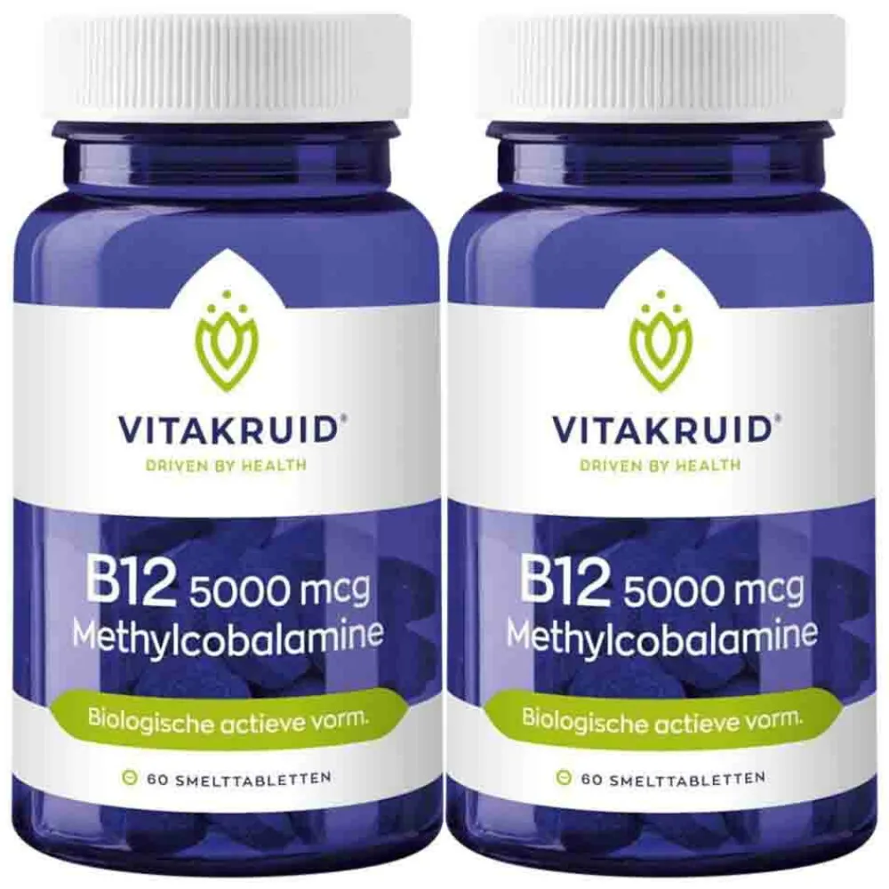 Vitaminen<Vitakruid 2x B12 Methylco 5000 Mcg 60 tabletten
