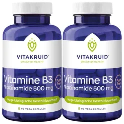 Vitaminen<Vitakruid 2x B3 Niacinamide 500 mg 90 capsules