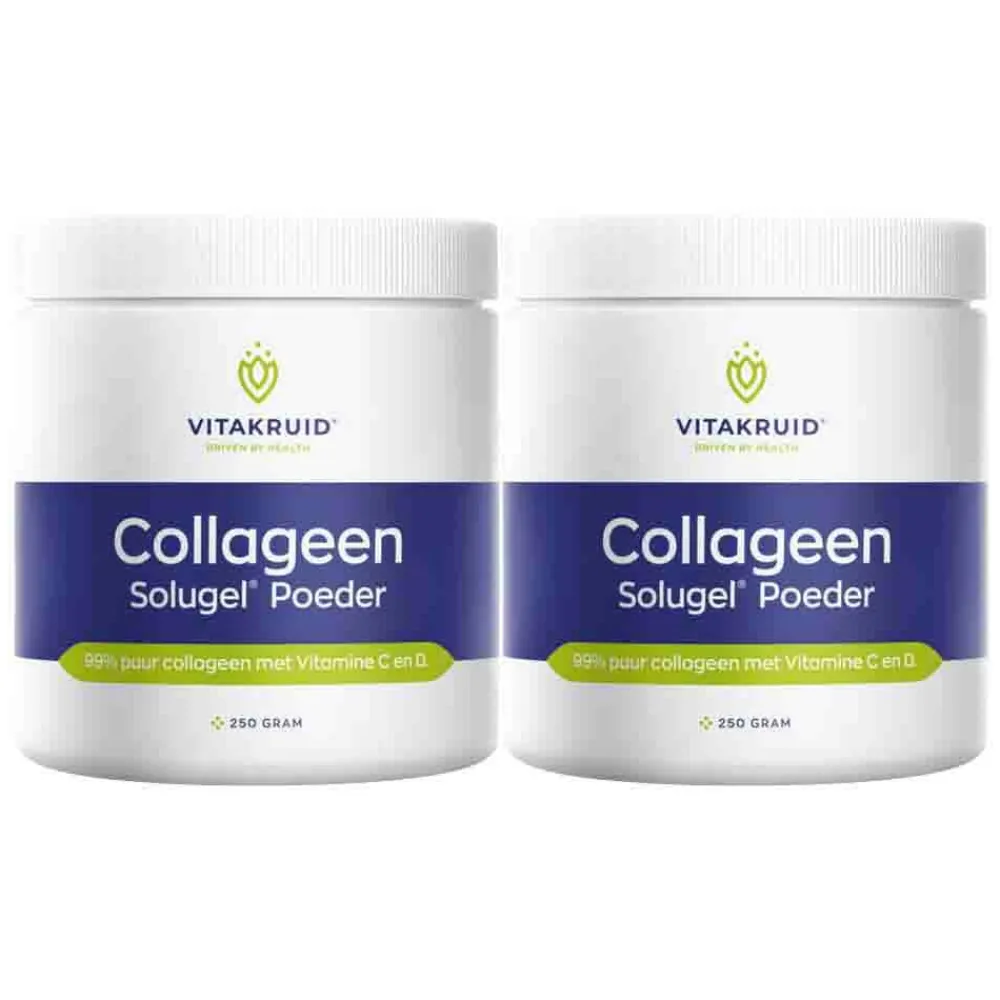 Discount 2x Collageen Solugel Poeder 250 gr Voor Vrouw Of Man