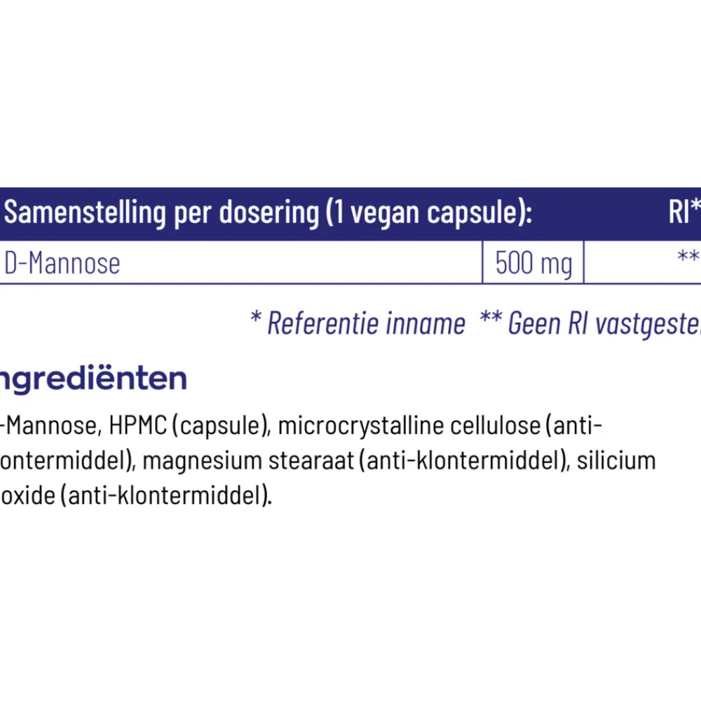 2x D-Mannose 500 90 vegacapsules^Vitakruid Hot