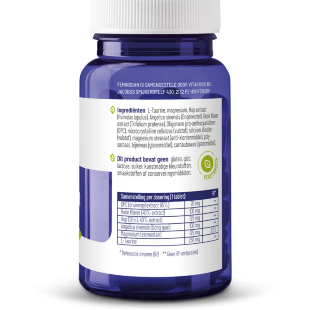 Voor Vrouw Of Man<Vitakruid 2x Feminosan 90 tabletten