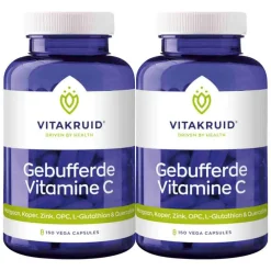 Vitaminen<Vitakruid 2x Gebufferde Vitamine C 150 vegacapsules