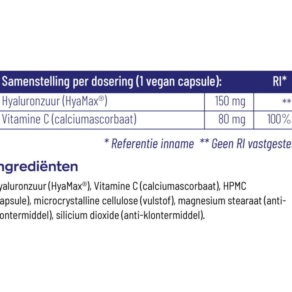 2x Hyaluronzuur 150 60 vegacapsules^Vitakruid Outlet