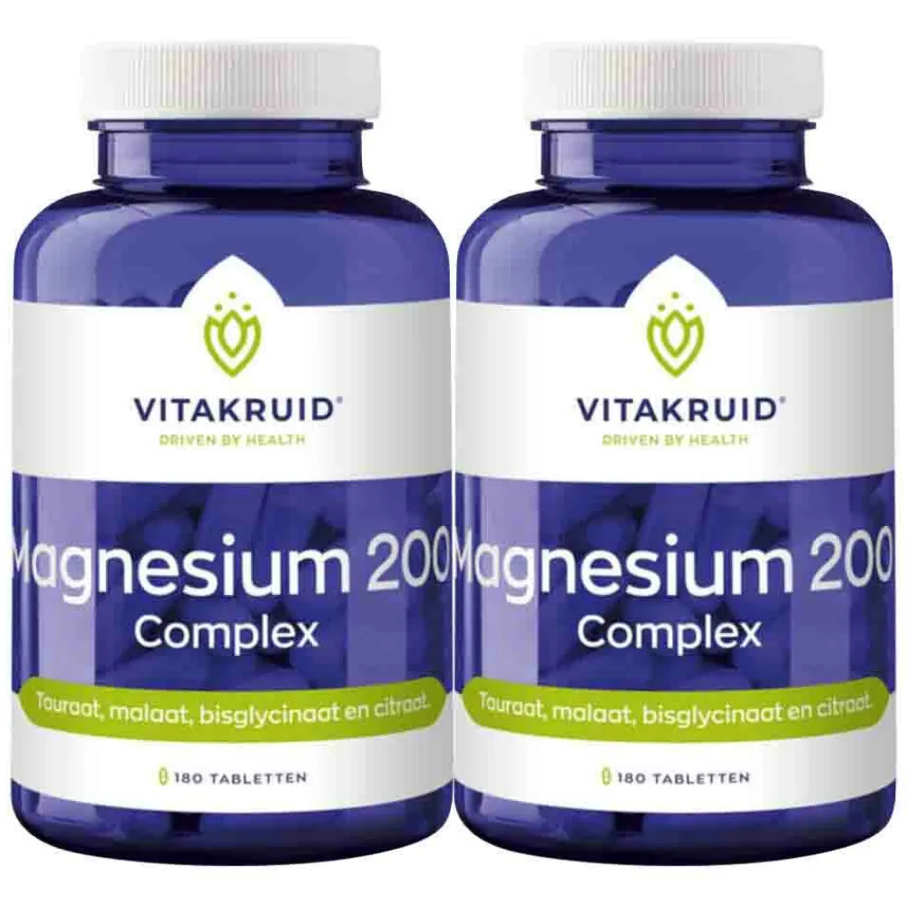 2x Magnesium 200 Complex 180 tabletten^Vitakruid New