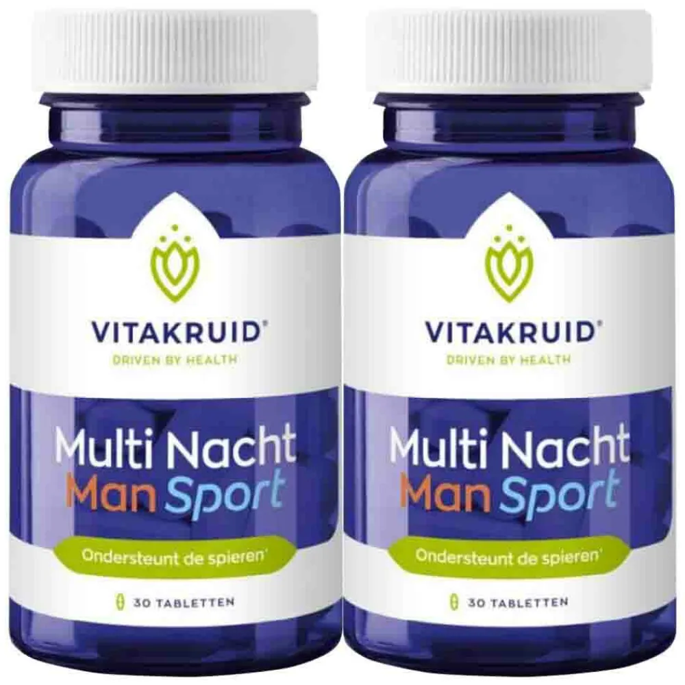 2x Man Sport Multi Nacht 30 tabletten^Vitakruid New