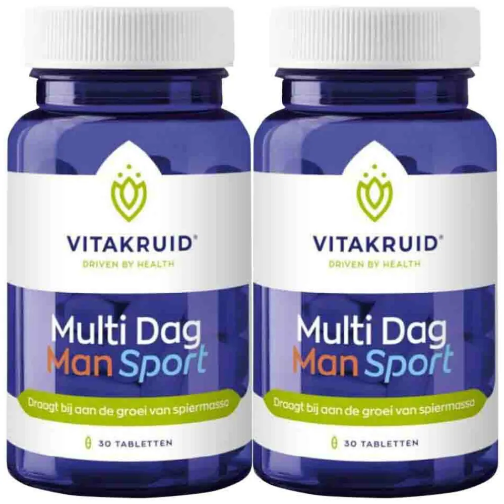 New 2x Man Sport Multi Dag 30 tabletten Vitaminen Man