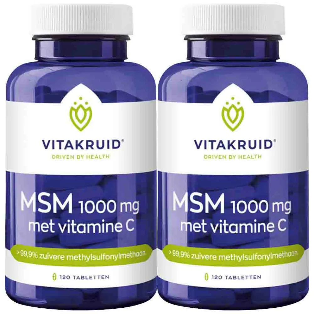 Vitaminen<Vitakruid 2x Msm 1000 mg Vitamine C 120 tabletten