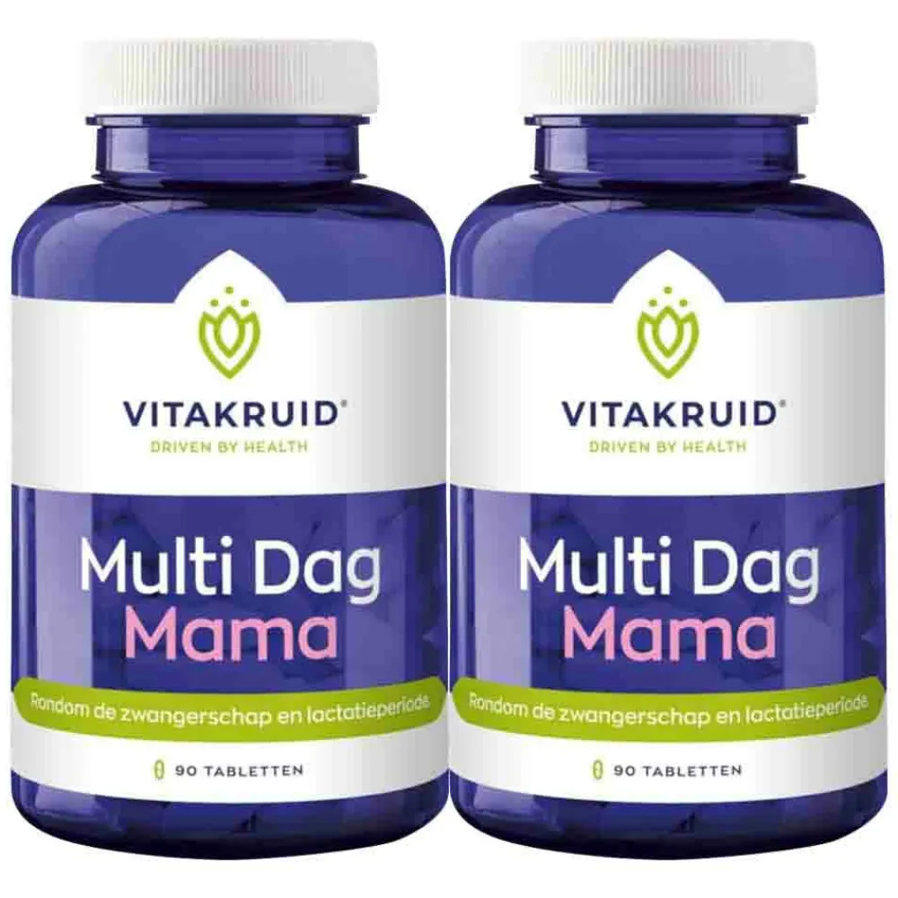 Hot 2x Multi Dag Mama 90 tabletten Vitaminen En Supplementen|Zwangerschapsvitamine