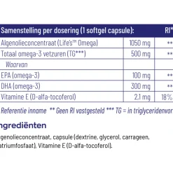 Best 2x Omega 3 1000 TG Vegan 60 softgels Hart, Bloed & Cholesterol|Speciale Bestanddelen