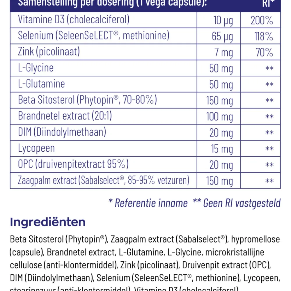 Clearance 2x Prostaatformule 60 capsules Voor Vrouw Of Man