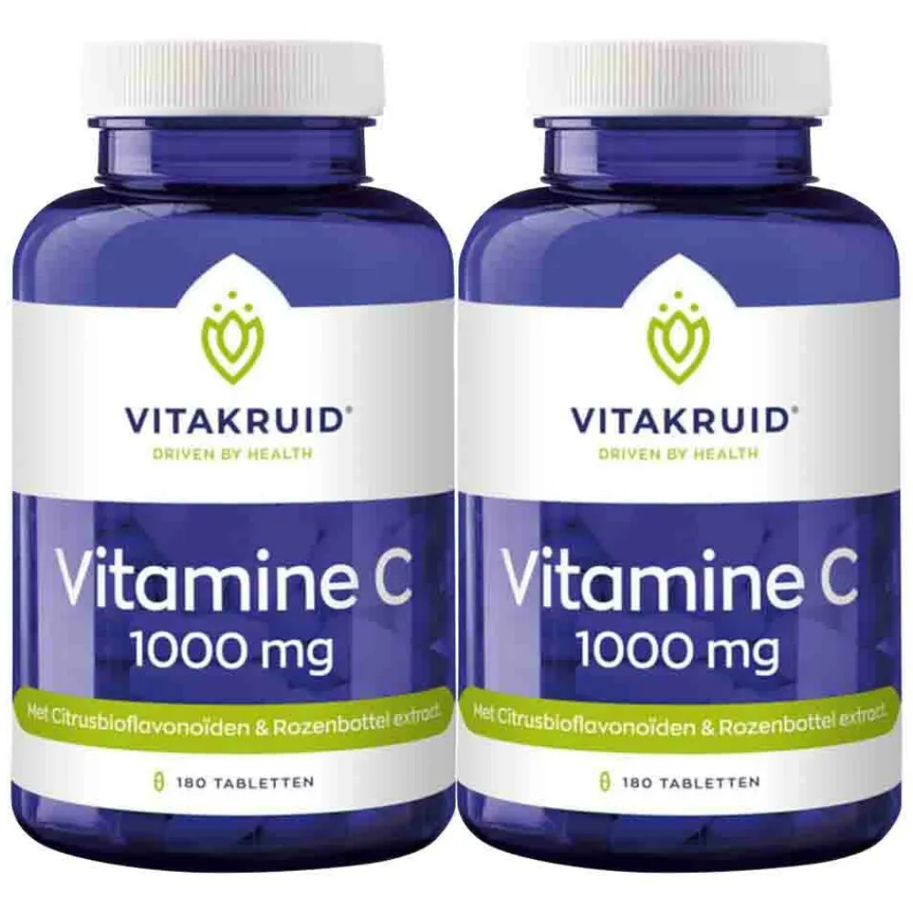 Vitaminen<Vitakruid 2x Vitamine C 1000 mg 180 tabletten