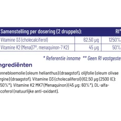 Hot 2x Vitamine D3&K2 10 ml Vitaminen
