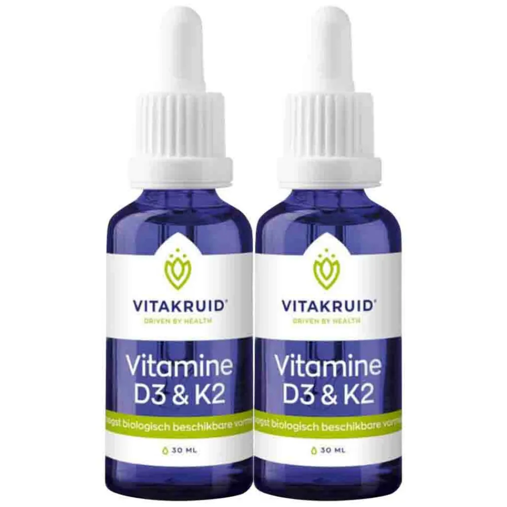Vitaminen<Vitakruid 2x Vitamine D3&K2 30 ml