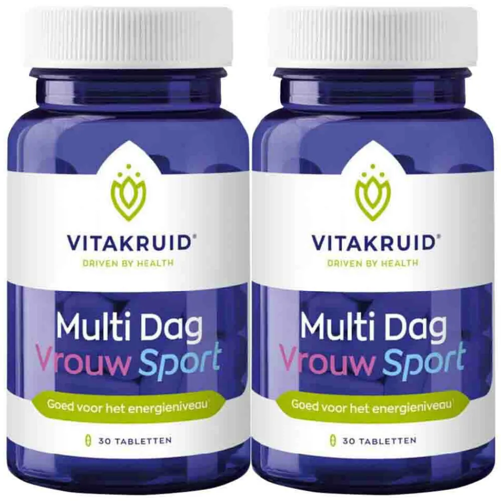 Best 2x Vrouw Sport Multi Dag 30 tabletten Vitaminen Vrouw