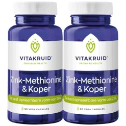 Discount 2x Zink Methionine Koper 90 capsules Mineralen
