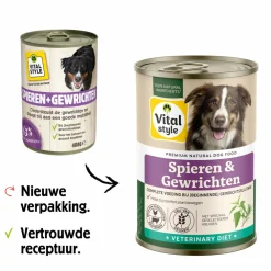 6x Hondenvoer Blik Spier & Gewrichten 400 gr^Vitalstyle