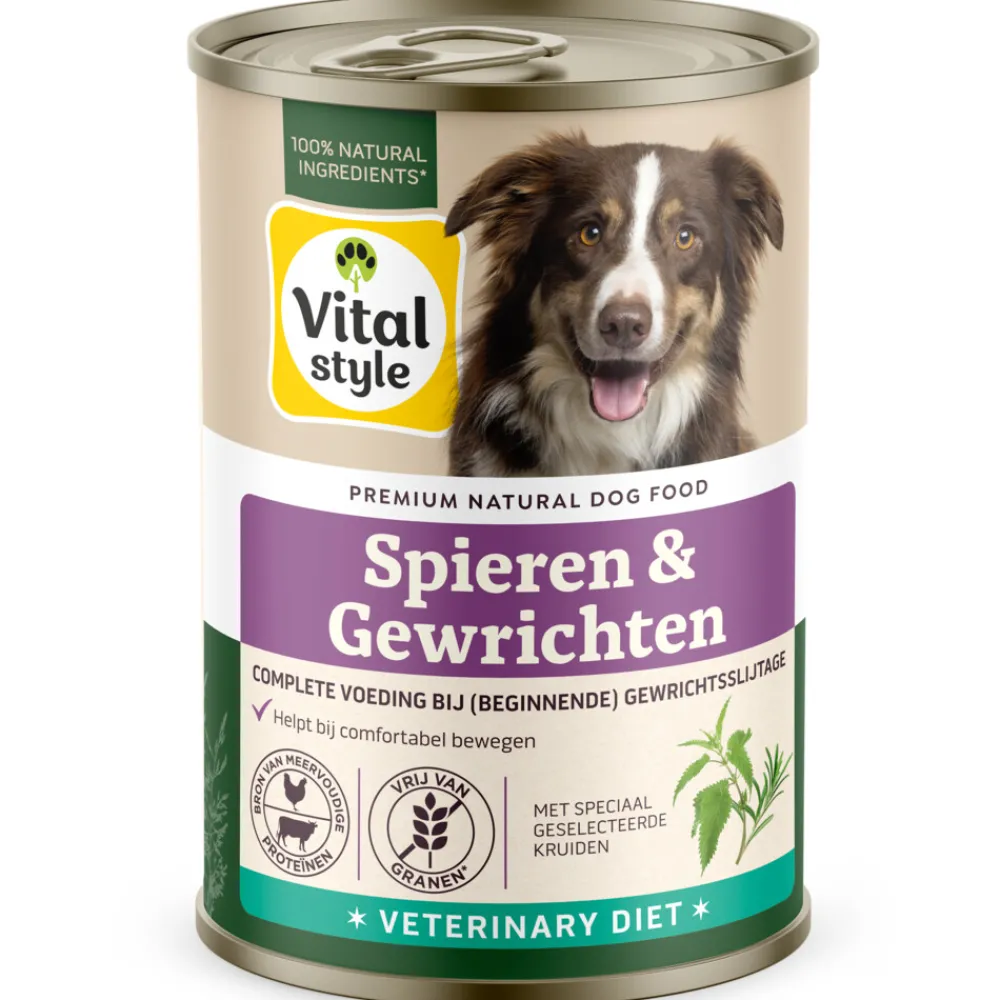 6x Hondenvoer Blik Spier & Gewrichten 400 gr^Vitalstyle