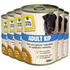 6x Hondenvoer Blik Kip 400 gr Hondenvoer