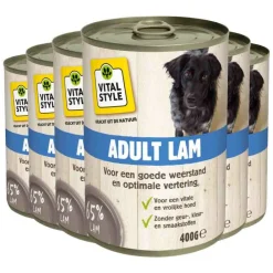6x Hondenvoer Bik Lam 400 gr^Vitalstyle Discount