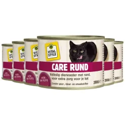 Best 6x Kattenvoer Blik Care Rund 200 gr Kattenvoer